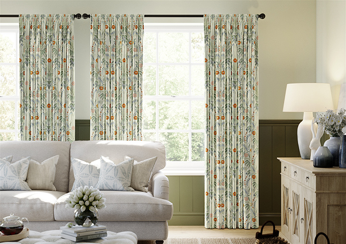 Cotswold Faux Silk, Persimmon - Made to Measure Curtain - Image 3